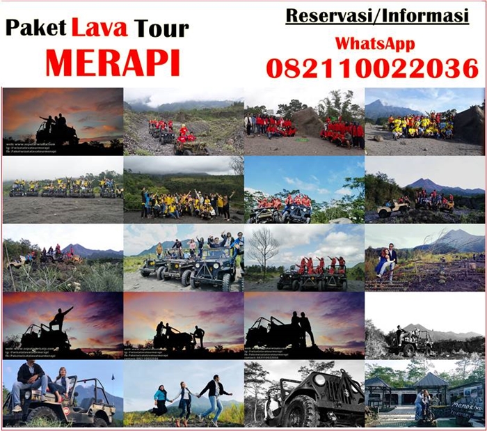 gambar lava tour merapi sunrise