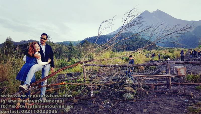 jalan menuju lava tour merapi