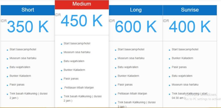 Paket tour merapi murah